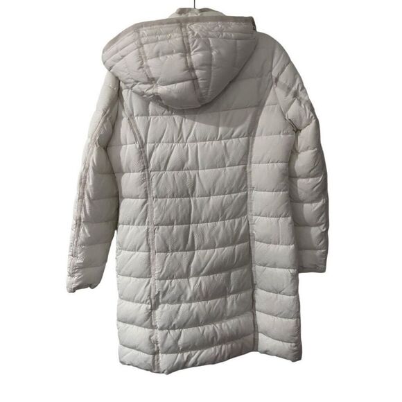 Desigual Embossed Floral Slim Padded Inga Puffer Jacket Size EU 44 US 10 Winter - Picture 5 of 13